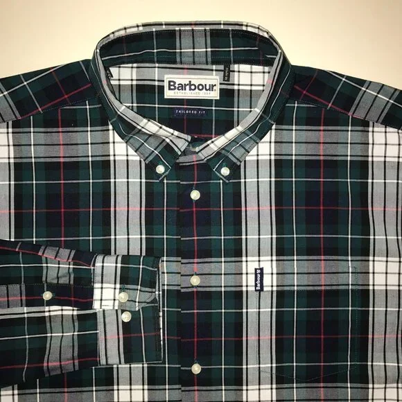Barbour Shirts Mens Barbour Tailored Fit Plaid Long Sleeve - Main Image